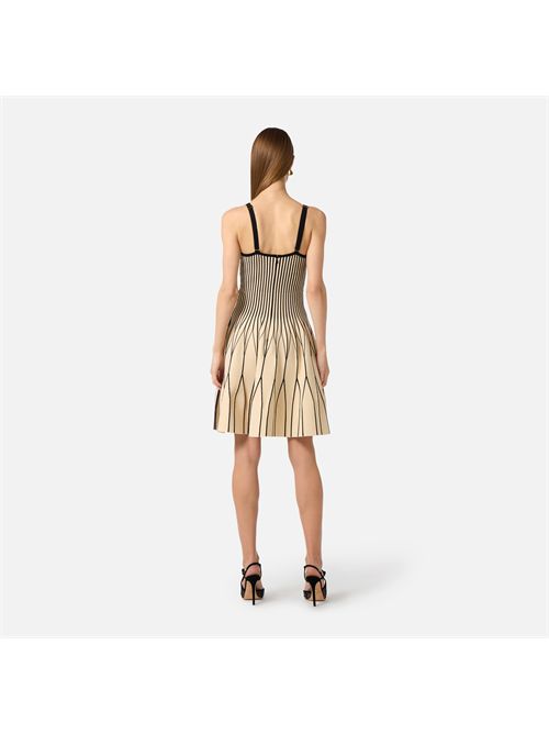 Abito in maglia bicolore ELISABETTA FRANCHI | AM27S62E2/E84